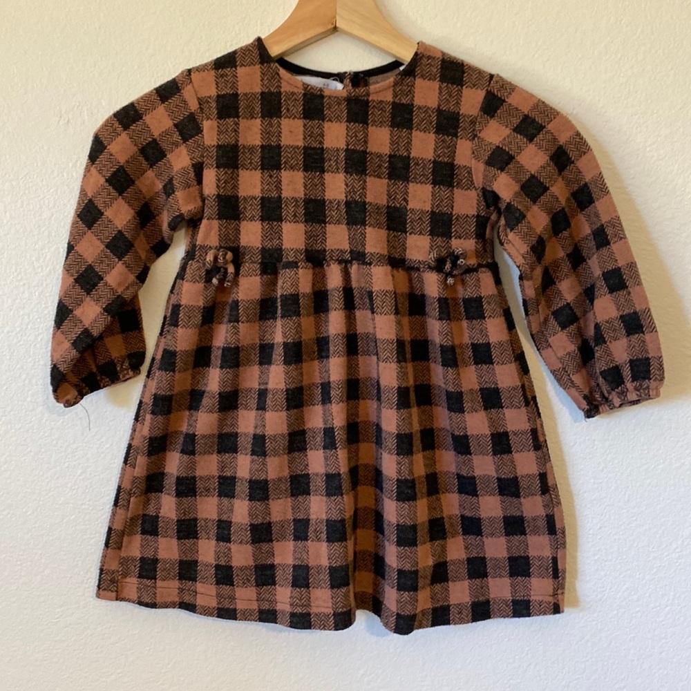 Zara plaid dress.